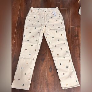 Pacsun flower mom jean
